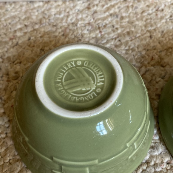 Longaberger woven traditions sage dessert bowls.. - Picture 4 of 8